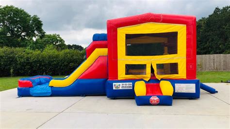 Dual Lane Fun House Dry Combo Spring Party Rentals Llc Bounce House