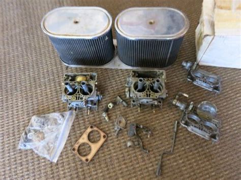 Sell Fiat X19 Dual Weber 40 Dcnf Carburetors With Air Filter Assembly
