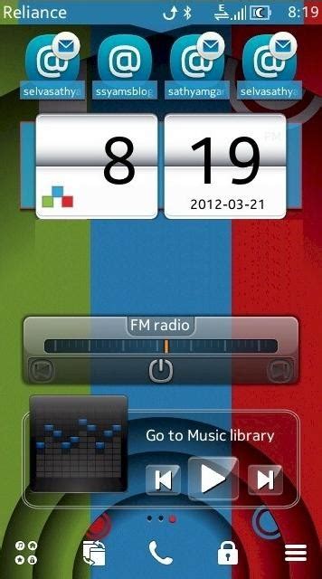 Digital Clock Mosaic 201 Free Symbian S60 3rd 5th Edition And Symbian