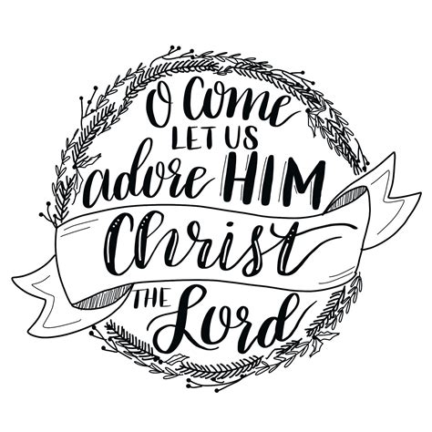 Hand Lettered Christmas Hymn Tutorial And Printable One Artsy Mama