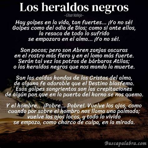 Poema Los Heraldos Negros De César Vallejo Análisis Del Poema