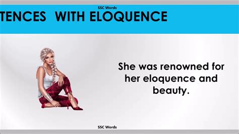 Eloquence Word Improve English Meaning And 5 Sentences Gre Cat Gmat Ssc Words Youtube