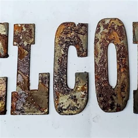 3 Inch Metal Letters Etsy