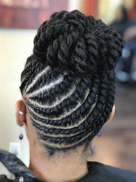 Updo Ponytail Hairstyles For Natural Hair 40 Best Big Box Braids