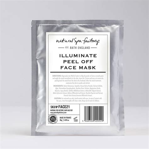 Illuminate Peel Off Face Mask By Natural Spa Factory