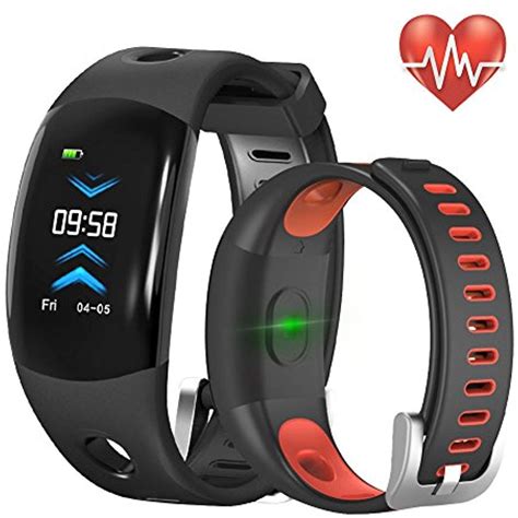 Fitness Tracker Continuous Heart Rate Monitor Watch Bluetooth IP Waterproof Smart Wristband