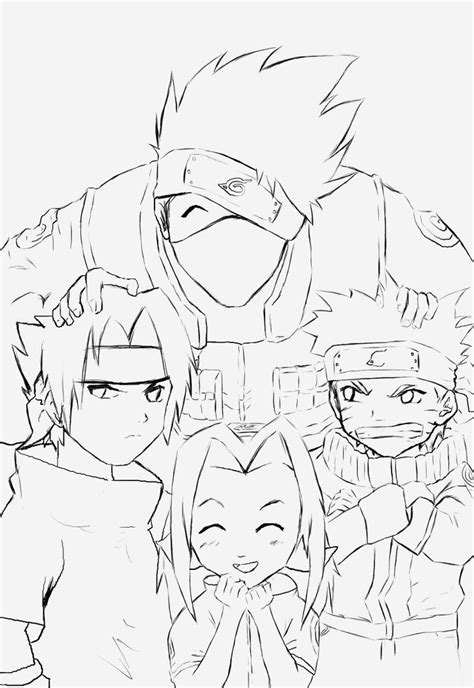 Coloriage Naruto Et Kakashi Coloriages Gratuits Cartoon Coloring