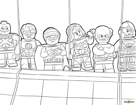 Lego Justice League Coloring Pages - Coloring Home
