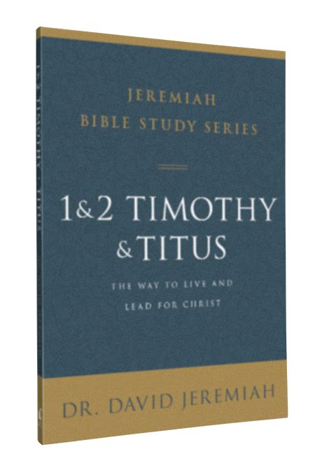 Jeremiah Bible Study Series 1 And 2 Timothy And Titus Au