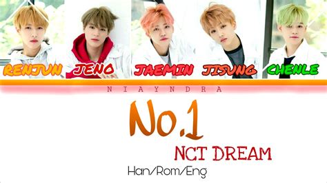 Nct Dream No 1 Lyrics Color Coded Han Rom Eng Youtube