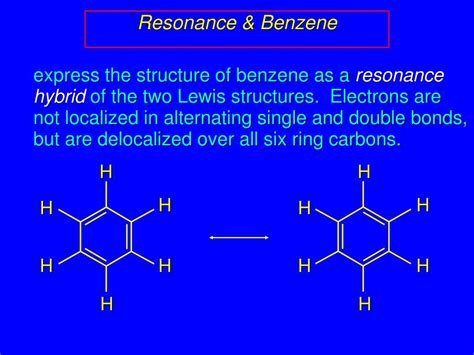 Benzene Lewis Structure Resonance Organic Chemistry Is The Resonance