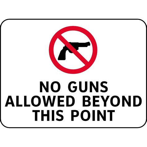 Free Printable No Firearms Allowed Signs