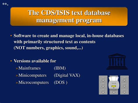 Ppt Text Information Storage And Retrieval And The Cdsisis Program