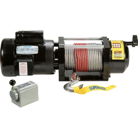 Superwinch 110240 Volt Ac Powered Electric Winch — 2000 Lb Capacity