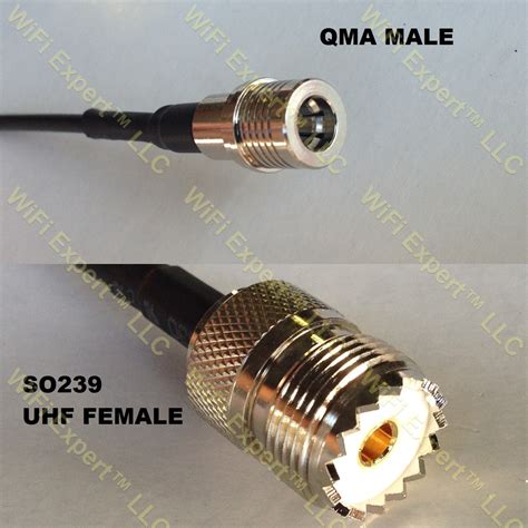 Rg58 Qma Male To So239 Uhf Female Coaxial Rf Pigtail Cable Rf Coaxial