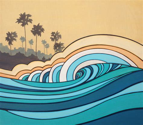 Robert Wood Artist Golden Surf Artistsax