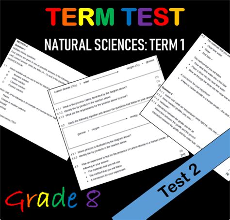 Natural Sciences Grade 8 Term 1 Term Test 2 Teacha
