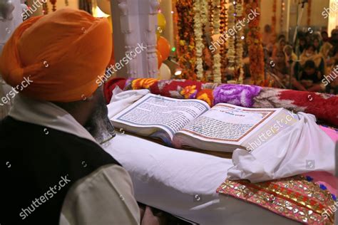 Sikh Priest Reading Guru Granth Sahib Editorial Stock Photo Stock