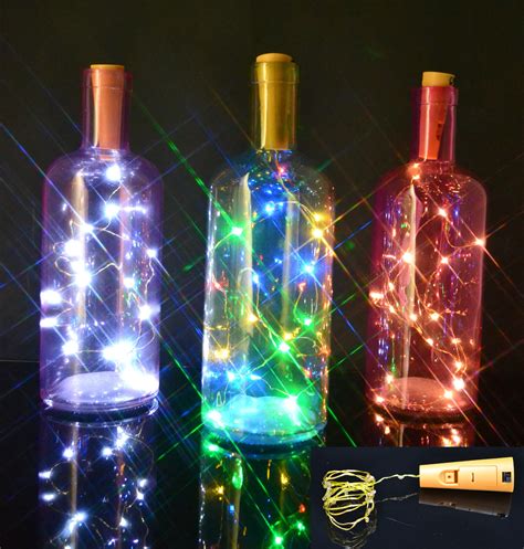 Winegin Led Bottle Stopper Fairy String Lights Cork Shaped Top Battery