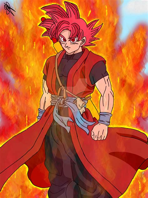 Xeno Goku Super Saiyan God By Zaikusu On Deviantart