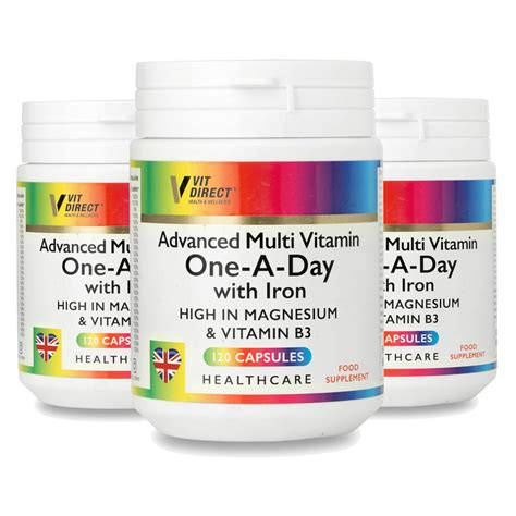 One A Day Vitamin Advanced Multi Vitamin With Iron 120 Vegan Capsules