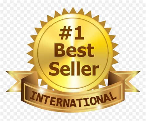 Best 1 International Best Seller Ribbon - #1 Best Seller Badge, HD Png ...