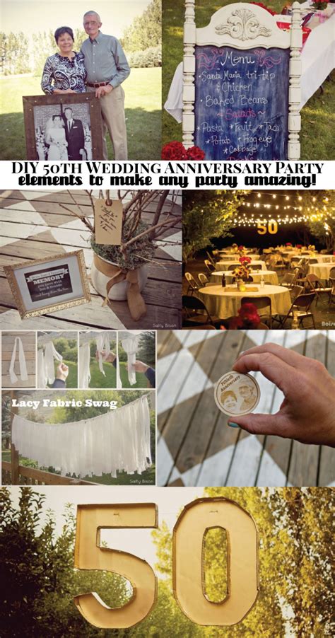 The right decor and ambience can liven up your bash and get your guests in the mood for fun. DIY 50th Wedding Anniversary Ideas | DIY Ideas | 50th ...