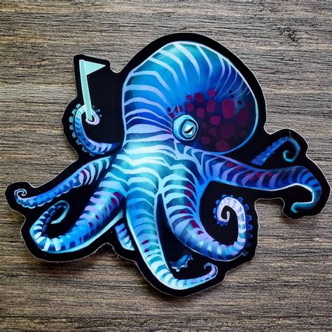 Octopus Sticker Etsy