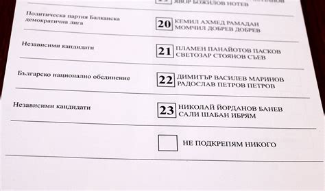 ЦИК показа бюлетината за изборите (снимки) | Избори | Новини от ...