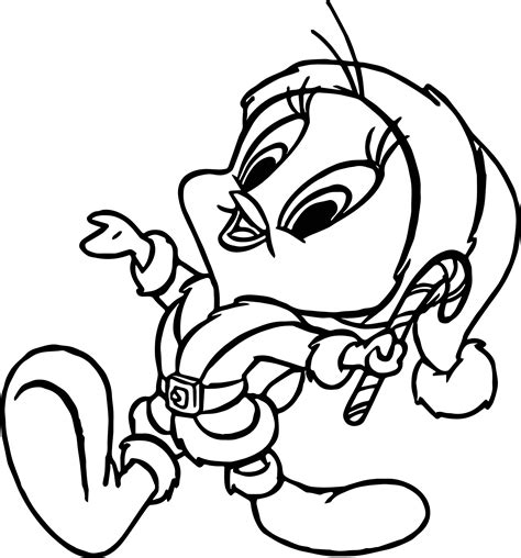 Tweety Christmas Coloring Pages Coloring Pages