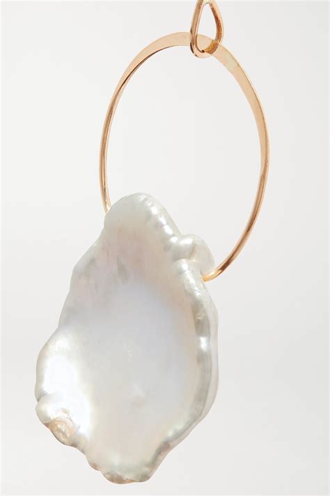 MELISSA JOY MANNING 14 Karat Gold Pearl Earrings NET A PORTER