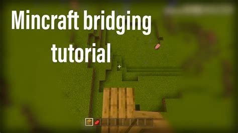 2 Easiest Bridging Methods In Minecraft Tutorial Youtube