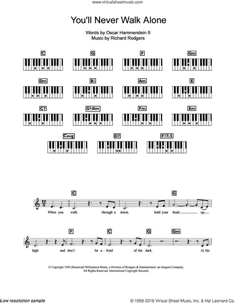 Pacemakers You Ll Never Walk Alone From Carousel Sheet Music For