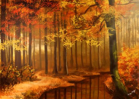 Image Detail For Autumn Forest By Sunimo On Deviantart Autumn