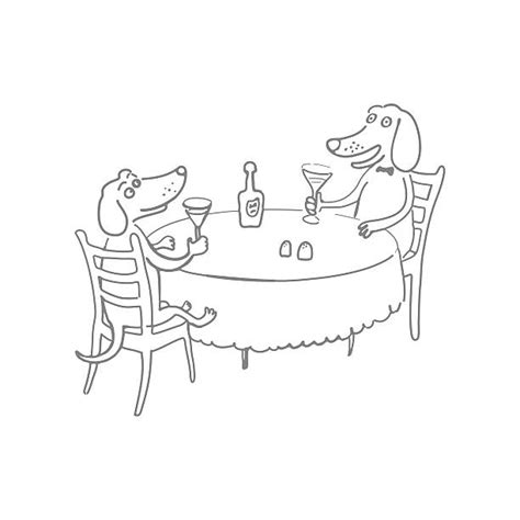 Dog Drinking Wine Illustrations Royalty Free Vector Graphics And Clip