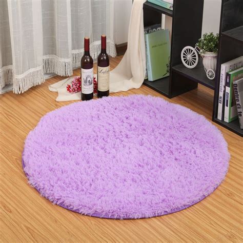 Buy Colorful Villus Round Carpets For
