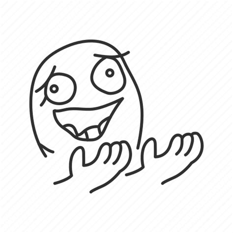 Derp Emotion Funny Hands Lol Meme Reaction Icon Download On