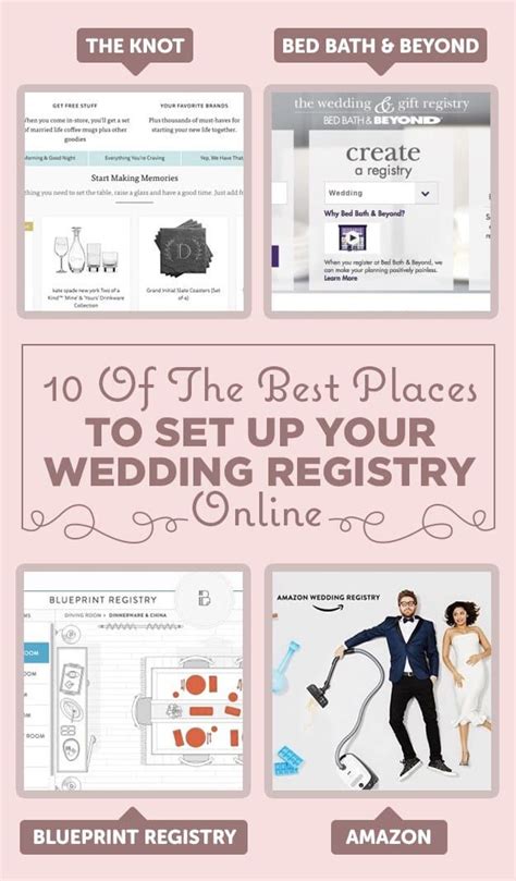 10 Of The Best Places To Set Up Your Wedding Registry Best Wedding