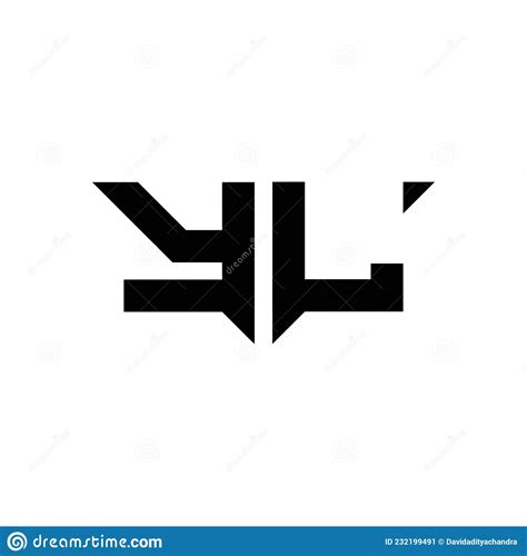 Yl Logo Monogram Design Template Stock Vector Illustration Of Initial