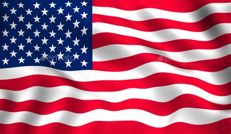 American Flag Waving For Usa Stock Photo By Martinholverda Photodune