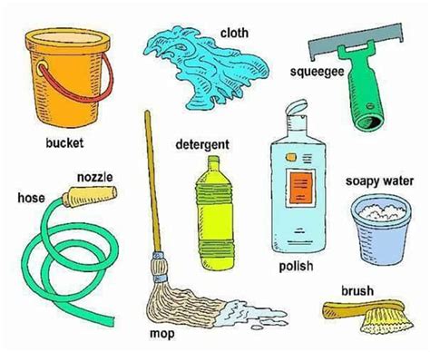 English Vocabulary House Cleaning Eslbuzz