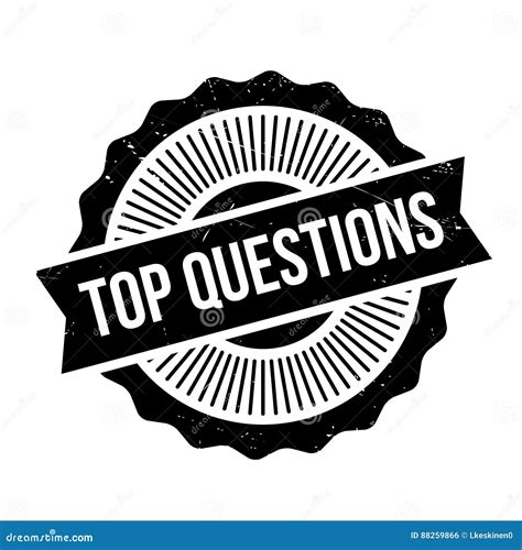 Top Questions Rubber Stamp Stock Photo Image Of Inquisition 88259866