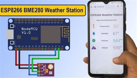Esp8266 And Bme280 Based Weather Station Live Monitoring Weather