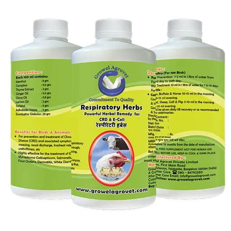 Herbal Antibiotics For Poultry Treatment Crd E Coli Packaging Type