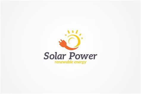 Solar Energy Logo Creative Illustrator Templates Creative Market