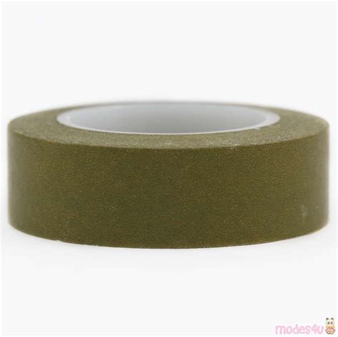 Moss Green Washi Tape Deco Tape Solid Modes U