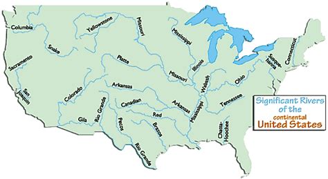 United States Map With Rivers And Labeled Creatop Me At With Images Images And Photos Finder