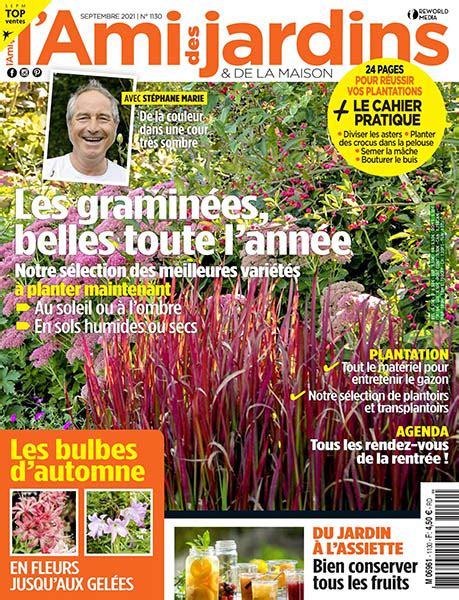 Lami Des Jardins Septembre 2021 No 1130 Download Pdf Magazines