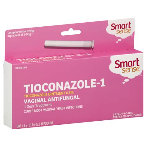 Smart Sense Vaginal Antifungal 1 Dose Treatment 1 016 Oz 46 G