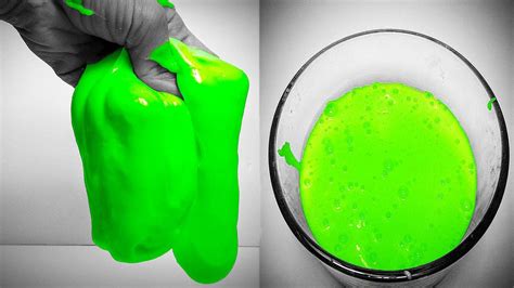 Diy How To Make Homemade Glow In The Dark Slime With Borax Easy And